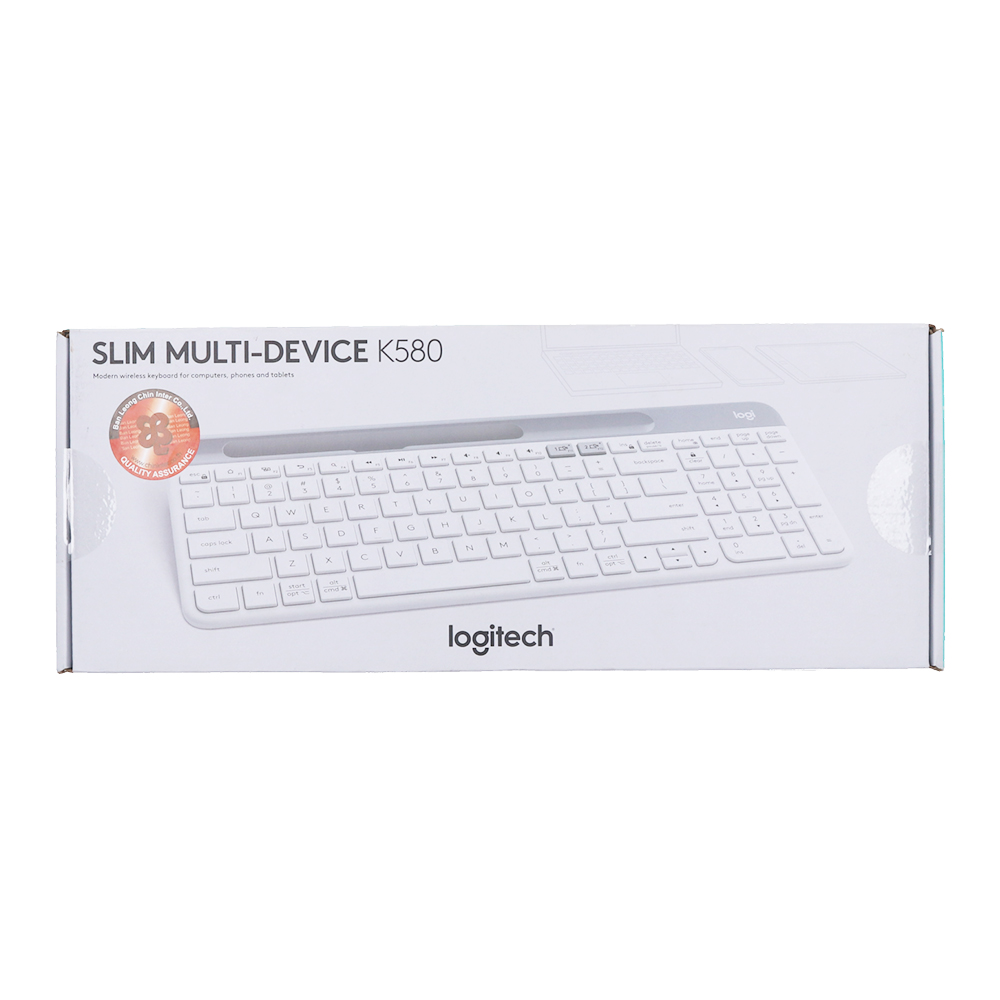 KEYBOARD WIRELESS LOGITECH K580 WHITE (BLUETOOTH EN) thumbnail 5