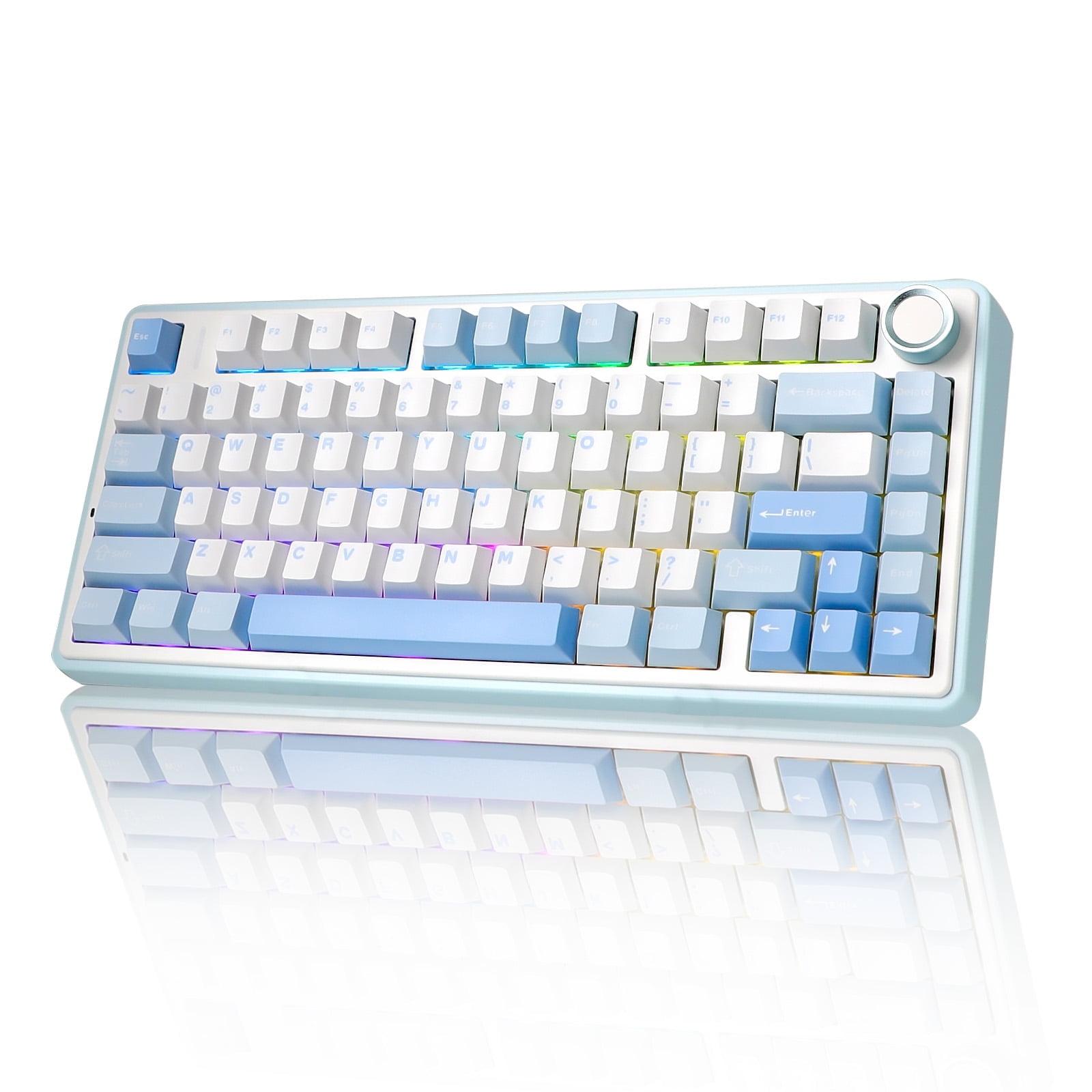 aula KEYBOARD WIRELESS BLUETOOTH AULA AU75 GLACIER BLUE (STAR SWITCH คีย์บอร์ด) — product image 1