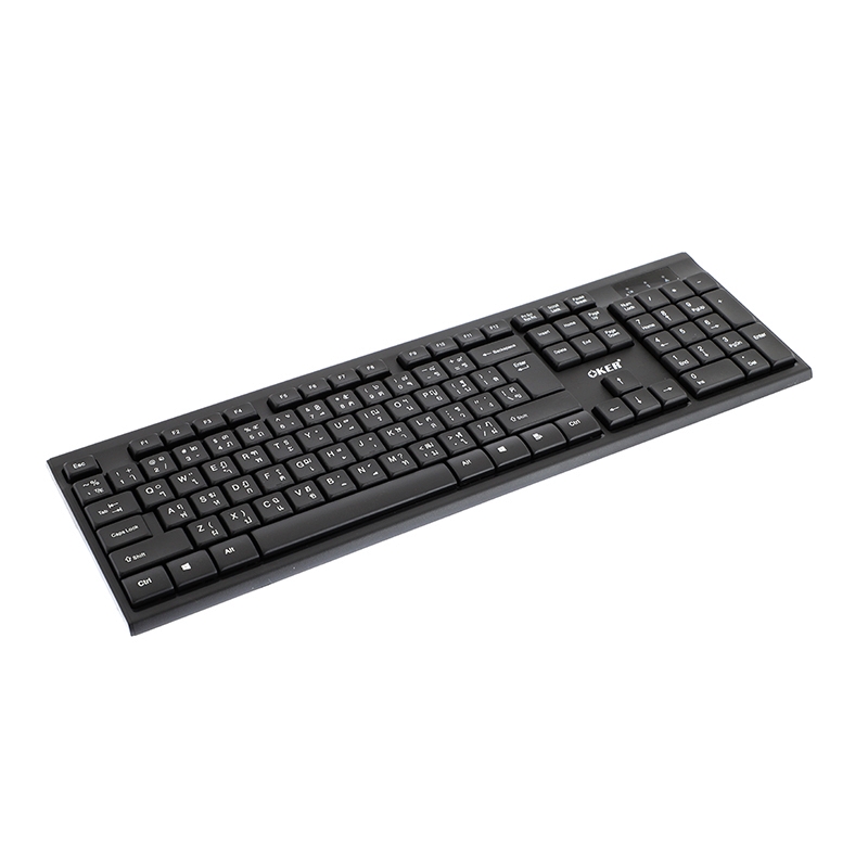 KEYBOARD WIRELESS OKER K199 BLACK thumbnail 2