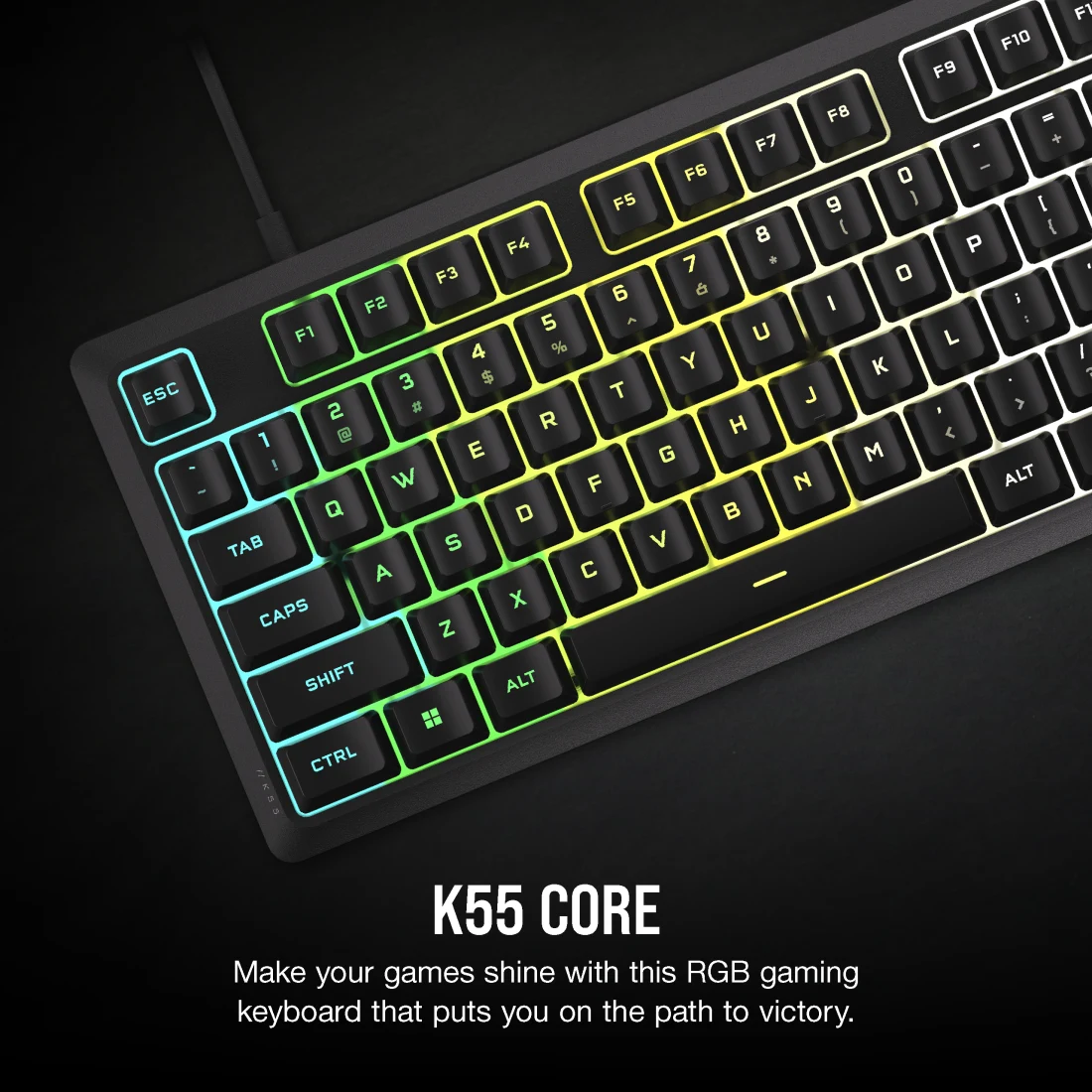 KEYBOARD CORSAIR K55 CORE (คีย์บอร์ด) thumbnail 2