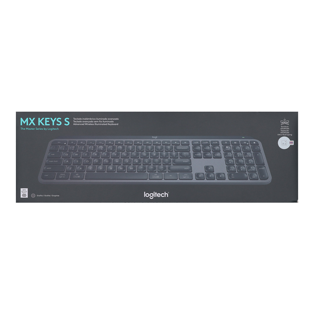 KEYBOARD WIRELESS LOGITECH MX KEYS S GRAPHITE (BLUETOOTH) thumbnail 6