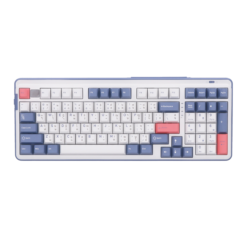 dareu KEYBOARD WIRELESS DAREU A98 MASTER WHITE BLUE (SKY POM SWITCH คีย์บอร์ด) — product image 1