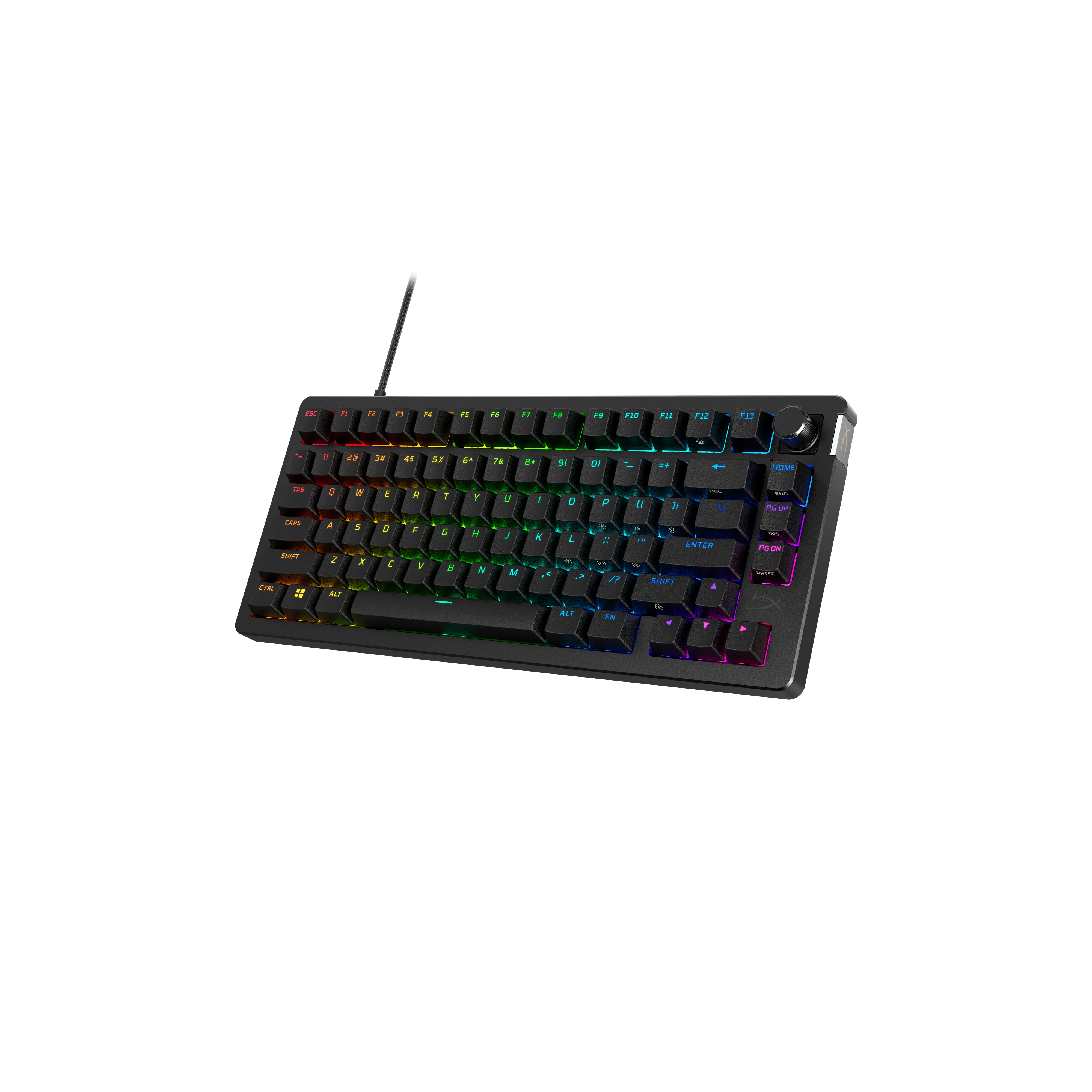 KEYBOARD HYPERX ALLOY RISE 75 BLACK (RED SWITCH คีย์บอร์ด) thumbnail 3