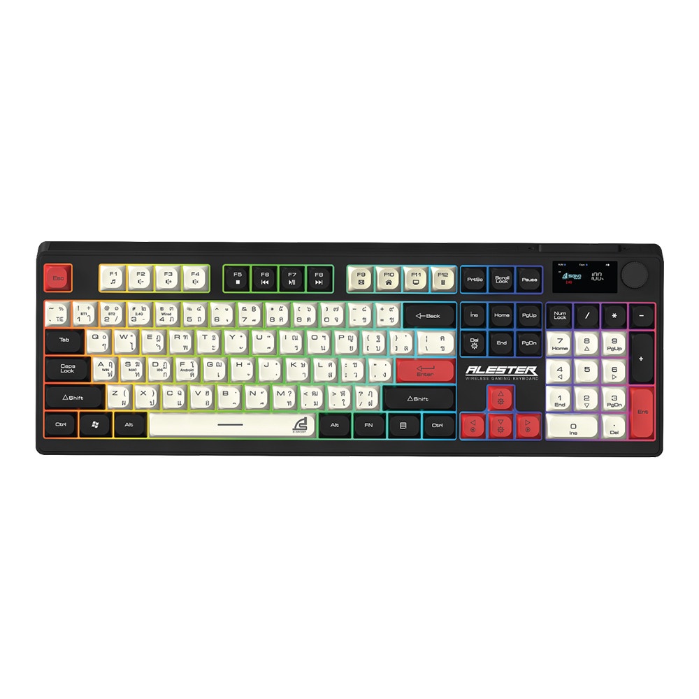 signo KEYBOARD WIRELESS BLUETOOTH SIGNO ALESTER KB-733BLK (RUBBER SWITCH คีย์บอร์ด) — product image 1