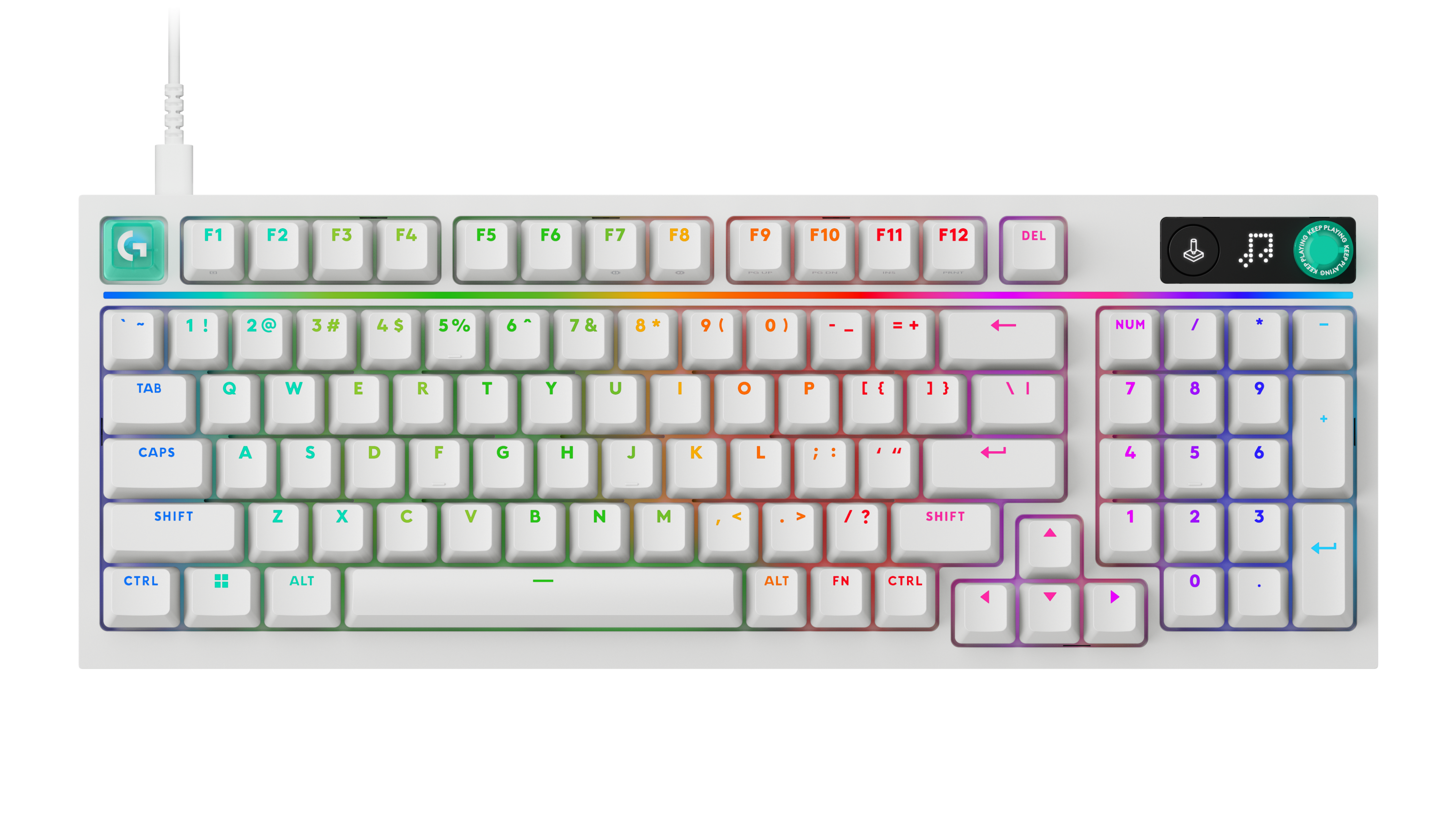 logitech KEYBOARD LOGITECH G316 X 98 WHITE EN (TACTILE SWITCH คีย์บอร์ด) — product image 1