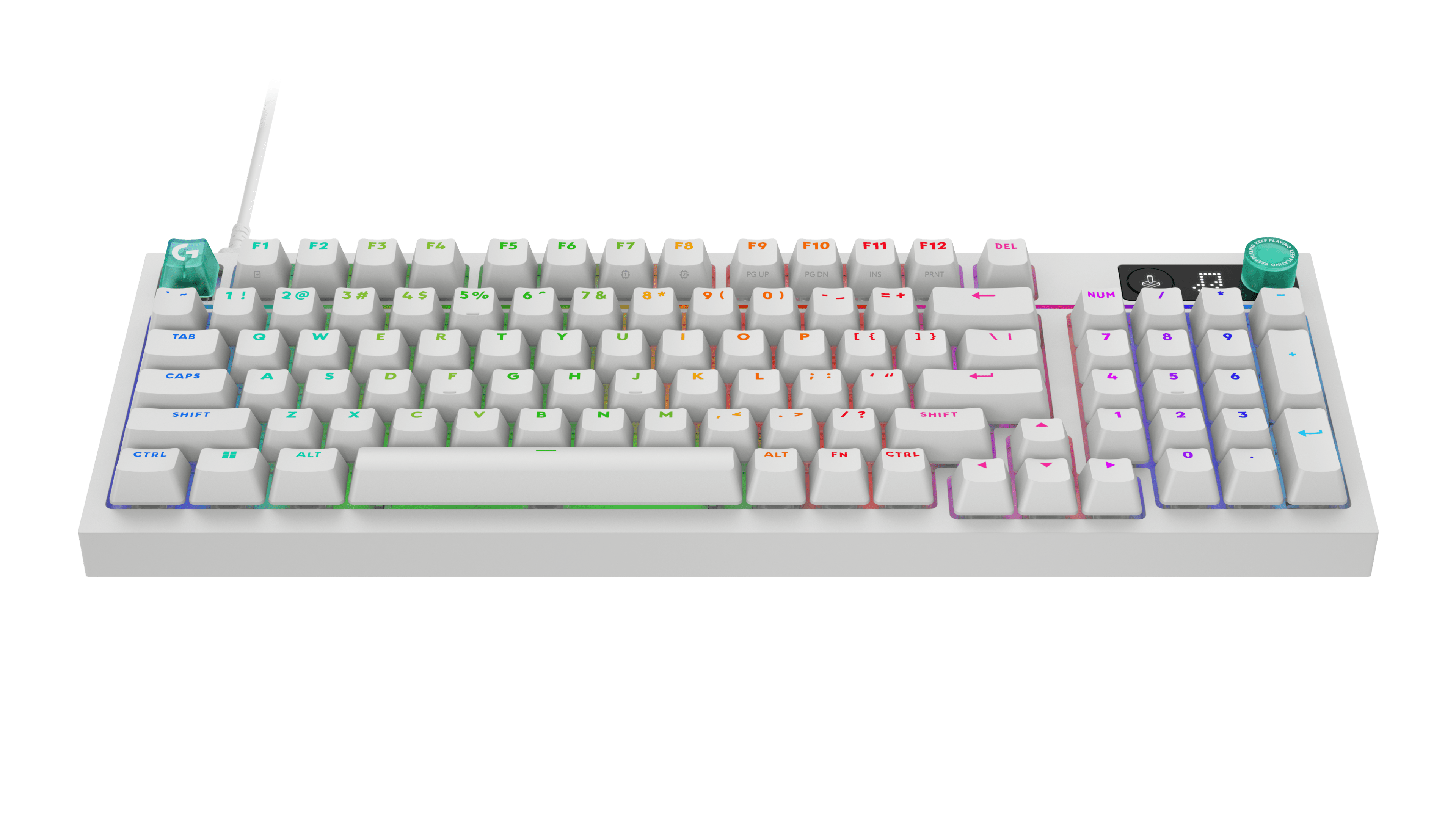 KEYBOARD LOGITECH G316 X 98 WHITE EN (TACTILE SWITCH คีย์บอร์ด) thumbnail 2