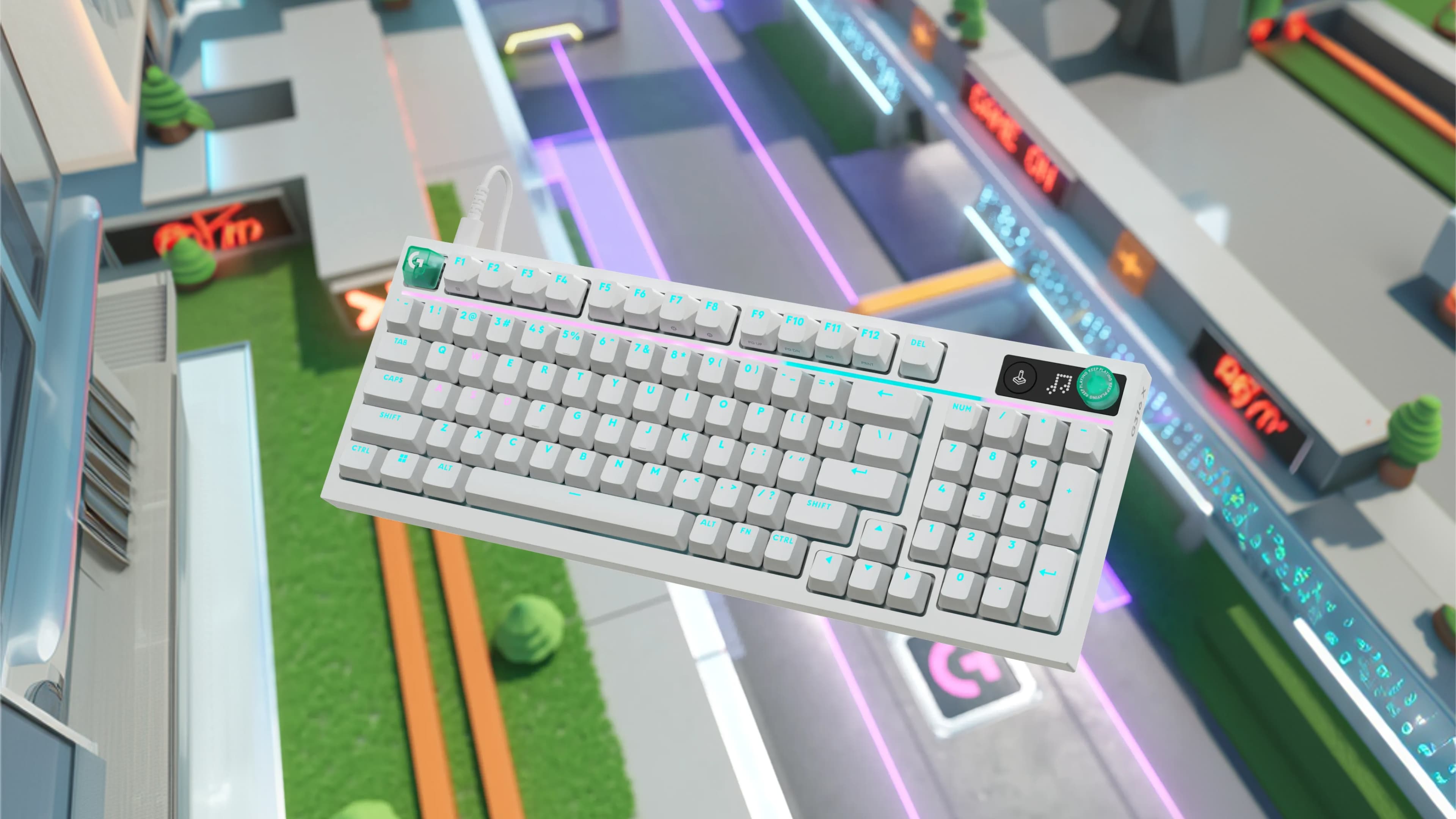 KEYBOARD LOGITECH G316 X 98 WHITE EN (TACTILE SWITCH คีย์บอร์ด) thumbnail 4