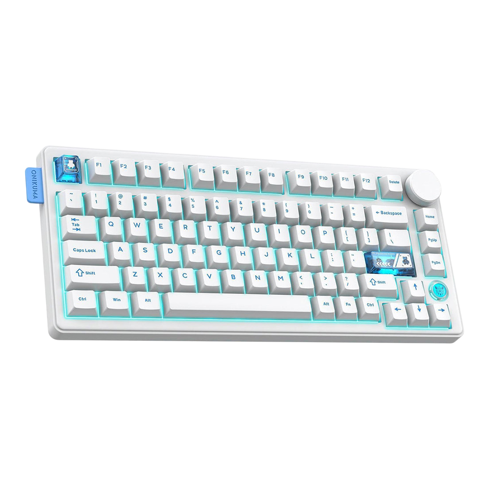 KEYBOARD WIRELESS BLUETOOTH ONIKUMA MT706 HANE WHITE (LINEAR SWITCH คีย์บอร์ด) thumbnail 3