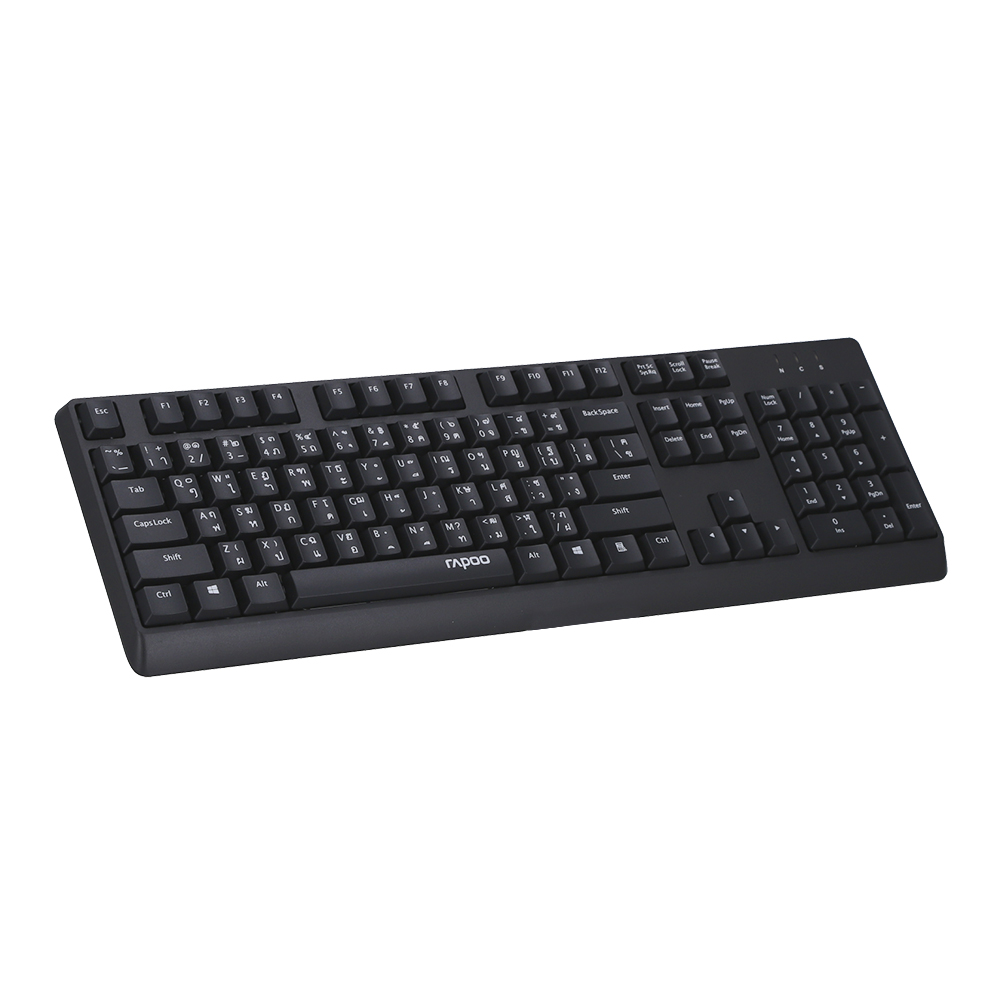 KEYBOARD RAPOO NK1900 BLACK thumbnail 2