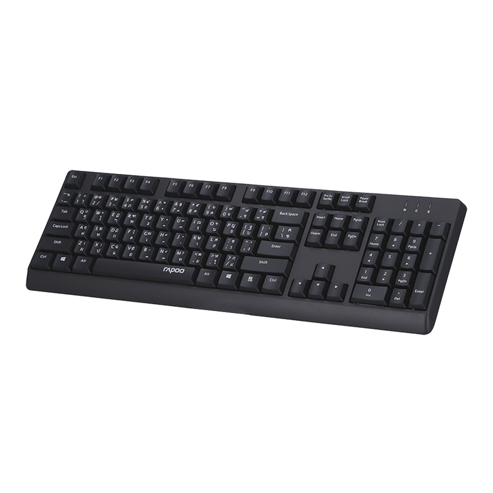 KEYBOARD RAPOO NK1900 BLACK thumbnail 3