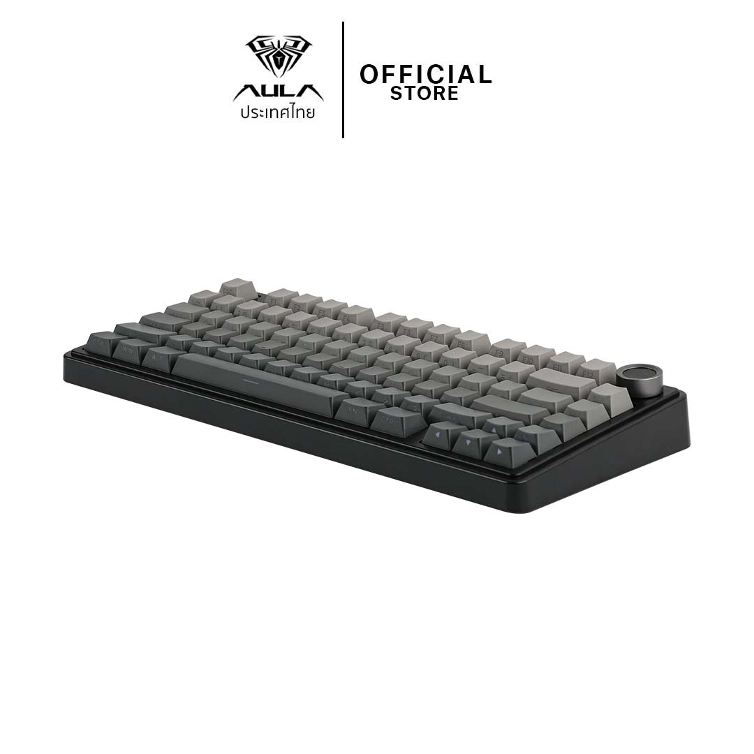 KEYBOARD WIRELESS BLUETOOTH AULA F75 PRO BLACK GRADIENT GREY (GREEN SWITCH คีย์บอร์ด) thumbnail 2