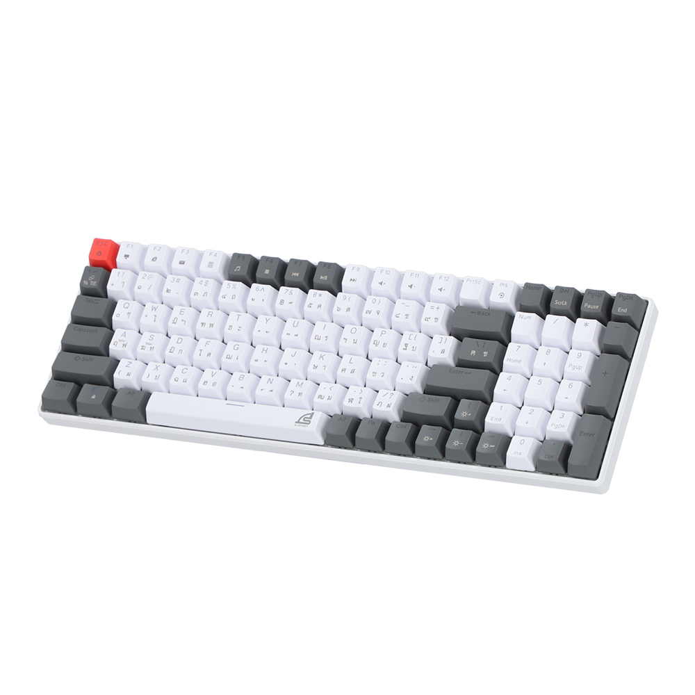KEYBOARD SIGNO KB723 MOBILUS WHITE (BLUE SWITCH คีย์บอร์ด) thumbnail 2
