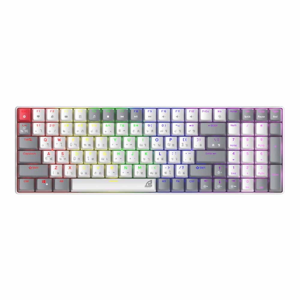 signo KEYBOARD SIGNO KB723 MOBILUS WHITE (BROWN SWITCH คีย์บอร์ด) — product image 1