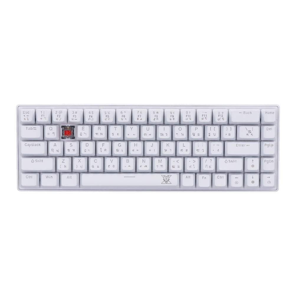 KEYBOARD NUBWO X68 WHITE (RED SWITCH คีย์บอร์ด) thumbnail 2