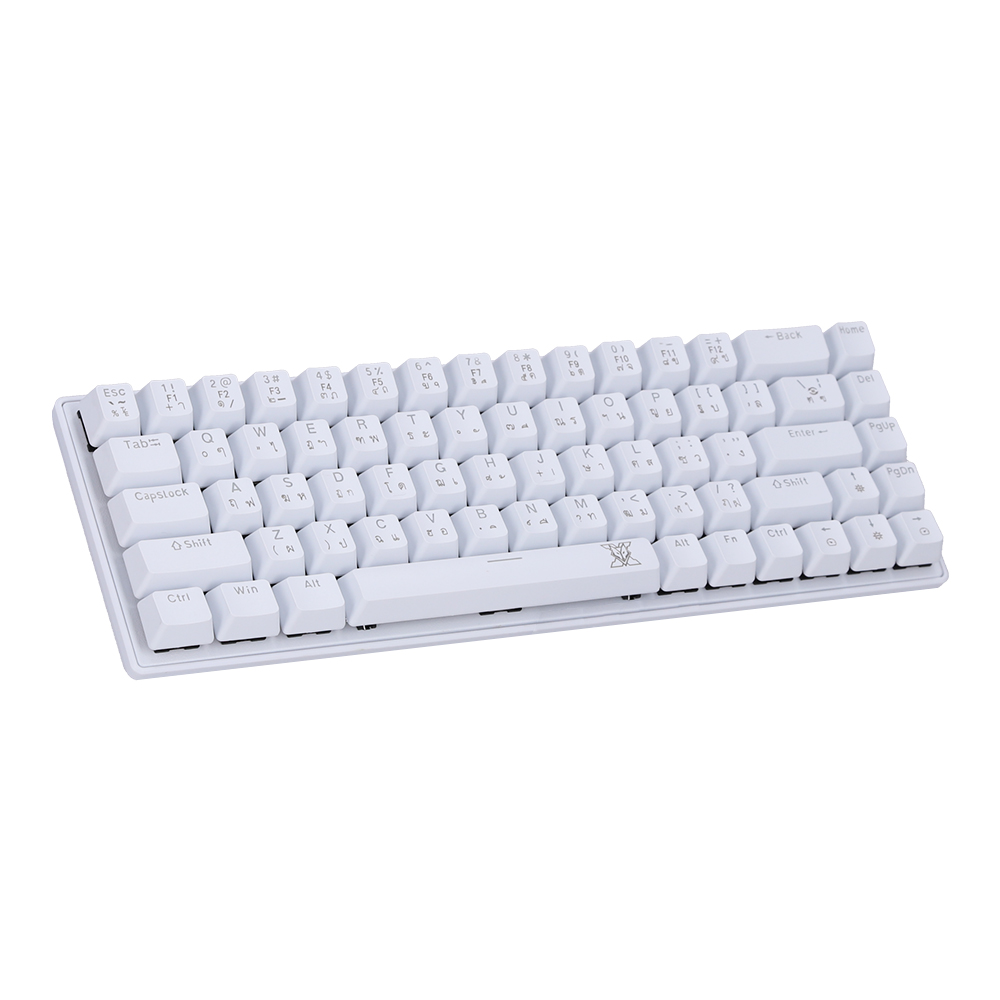 KEYBOARD NUBWO X68 WHITE (RED SWITCH คีย์บอร์ด) thumbnail 3