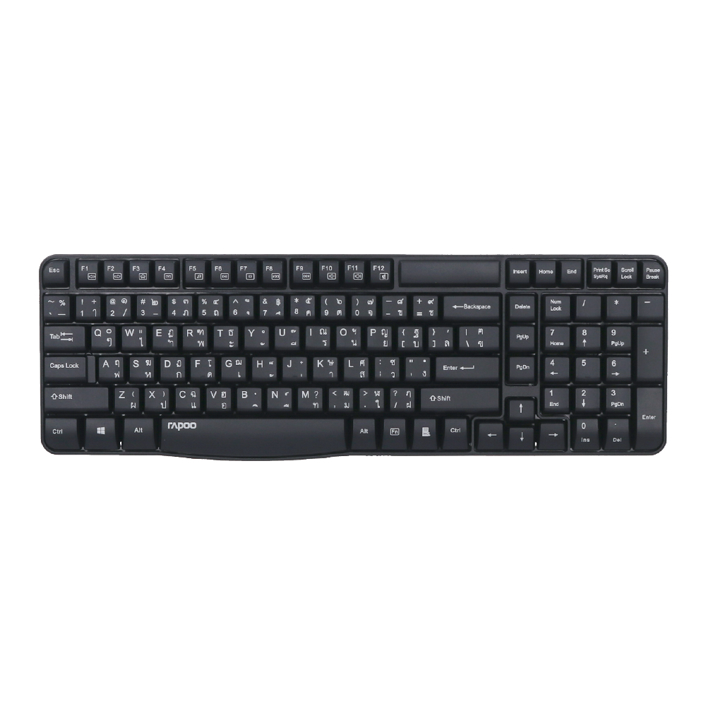 rapoo KEYBOARD WIRELESS RAPOO E1050 BLACK — product image 1