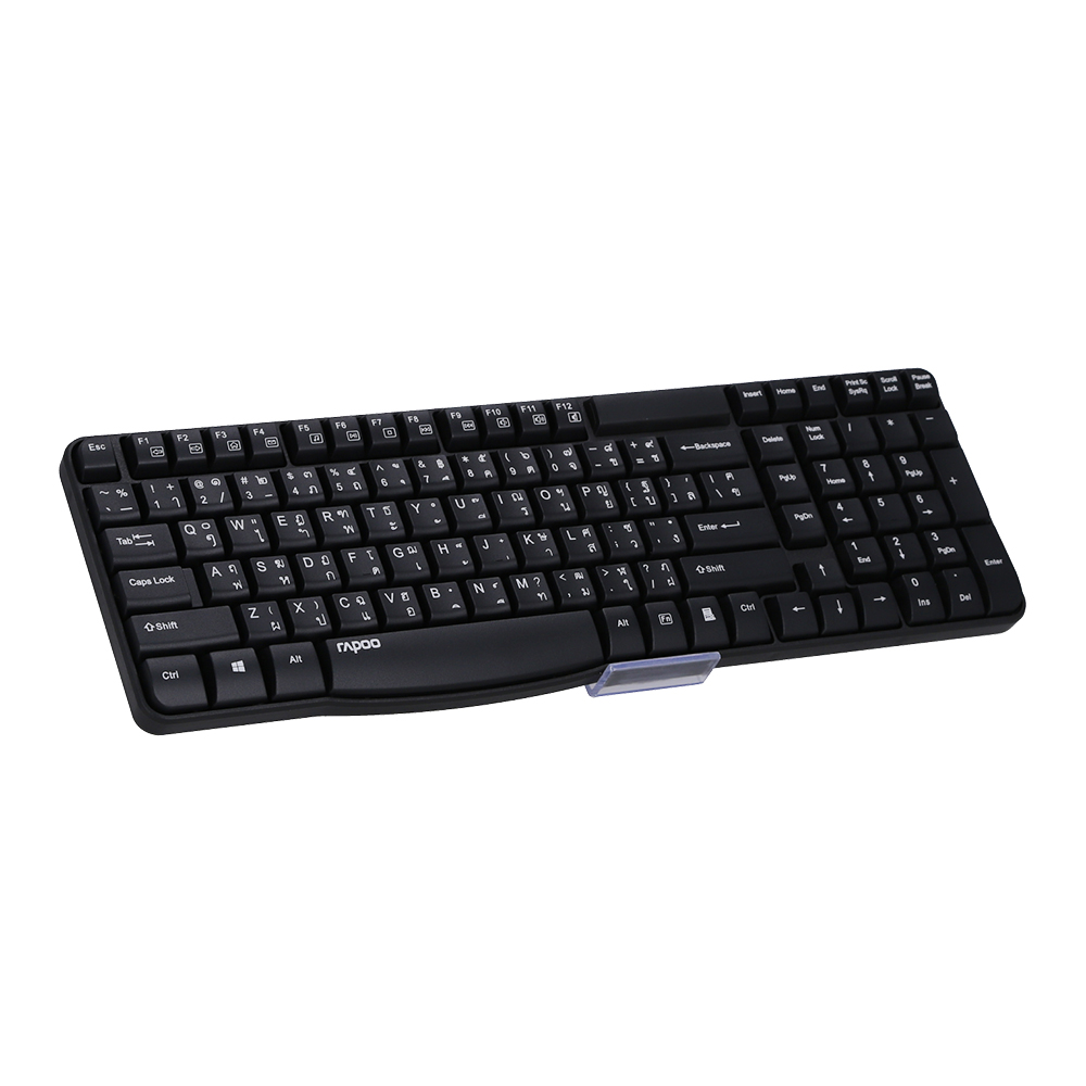KEYBOARD WIRELESS RAPOO E1050 BLACK thumbnail 2