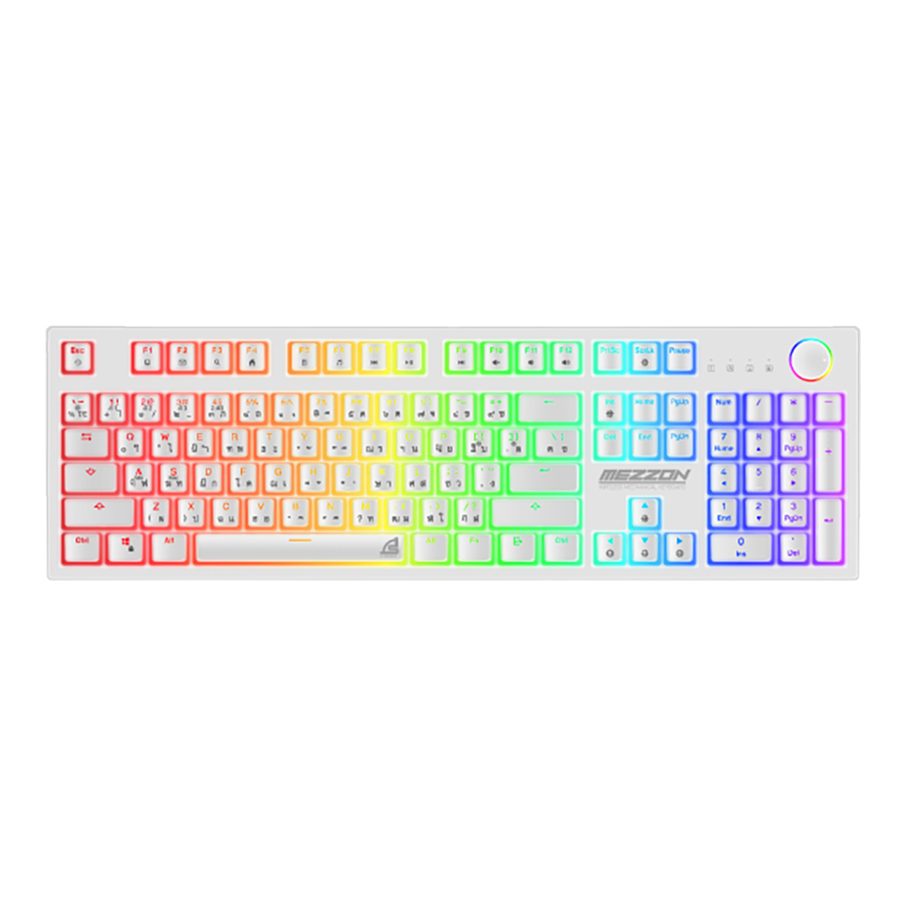 signo KEYBOARD WIRELESS BLUETOOTH SIGNO KB752 MEZZON WHITE (BROWN SWITCH คีย์บอร์ด) — product image 1