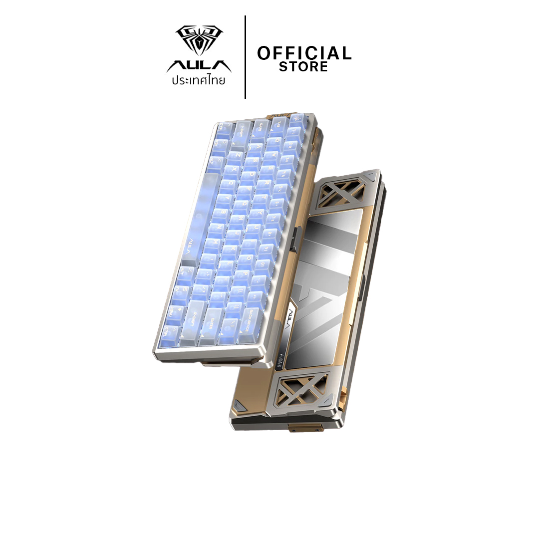 aula KEYBOARD AULA AG60 WHITE /EN (SNOW MAGNETIC SWITCH คีย์บอร์ด) — product image 1