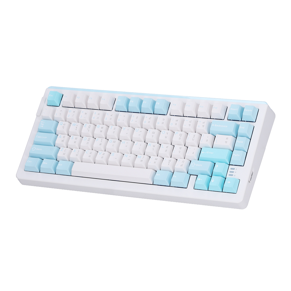 KEYBOARD WIRELESS BLUETOOTH DAREU A81 PRO FROST BLUE (VIOLET GOLD PRO SWITCH คีย์บอร์ด) thumbnail 4