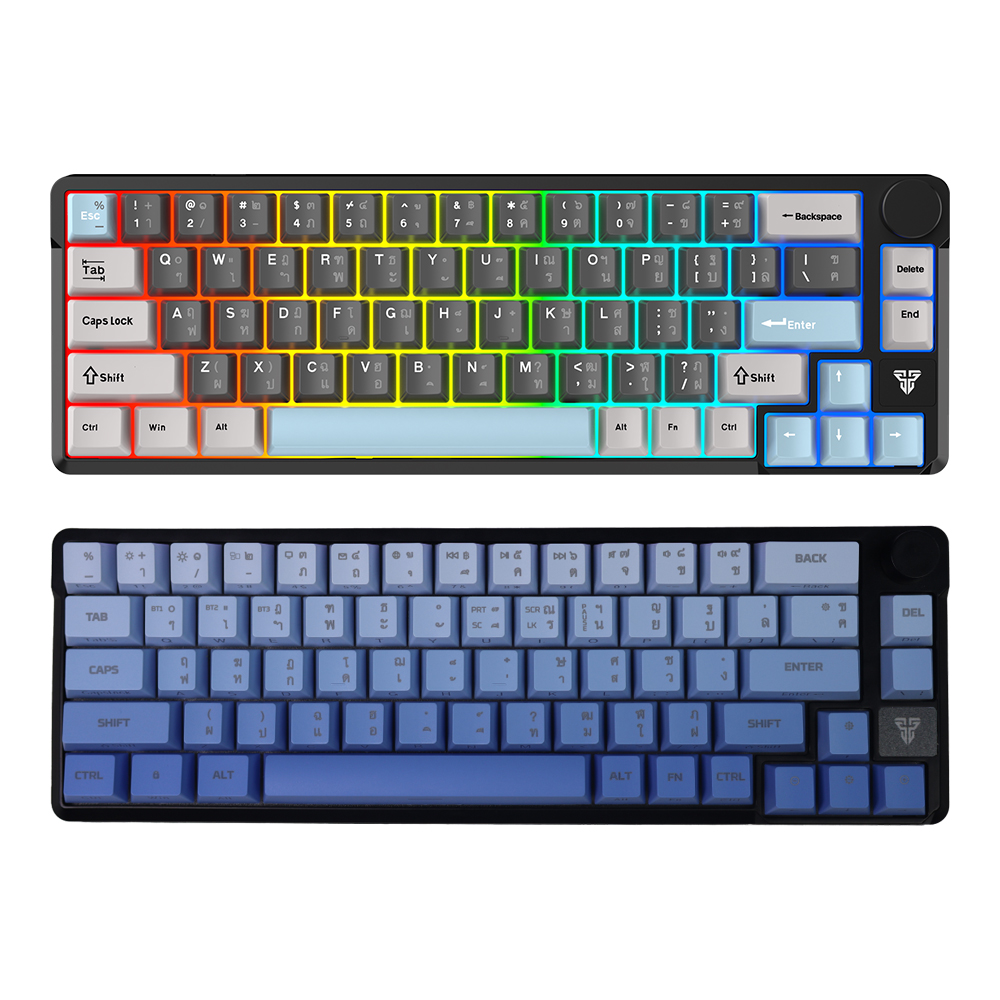 fantech KEYBOARD WIRELESS BLUETOOTH FANTECH MK919 ATOM PRO66 BLACK (BLUE SWITCH คีย์บอร์ด) — product image 1