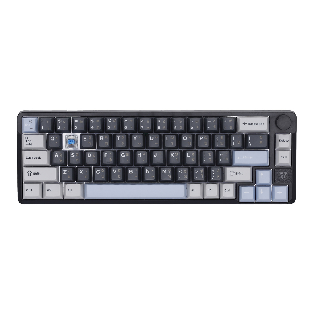 KEYBOARD WIRELESS BLUETOOTH FANTECH MK919 ATOM PRO66 BLACK (BLUE SWITCH คีย์บอร์ด) thumbnail 3