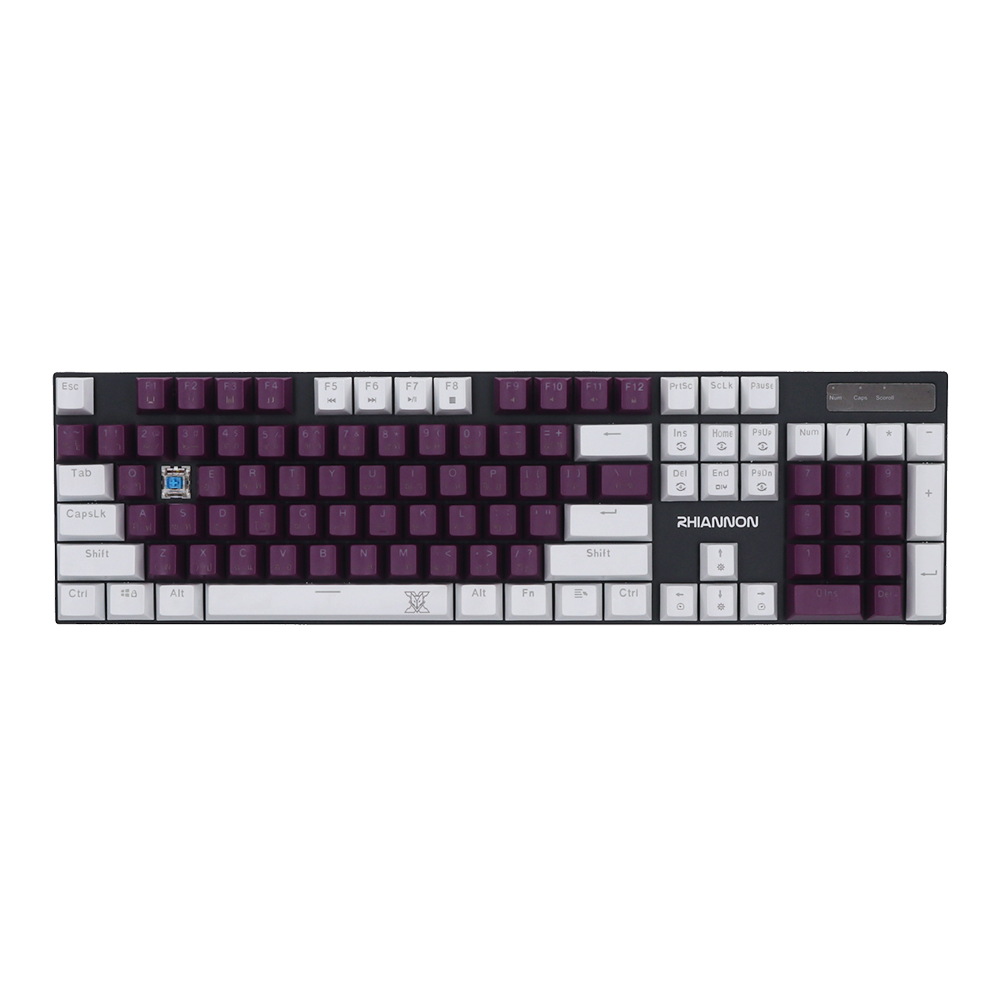 KEYBOARD NUBWO X62 RHIANNON PURPLE WHITE (BLUE SWITCH คีย์บอร์ด) thumbnail 2