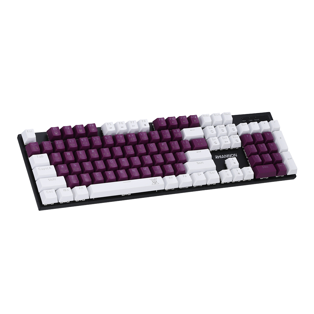 KEYBOARD NUBWO X62 RHIANNON PURPLE WHITE (BLUE SWITCH คีย์บอร์ด) thumbnail 3