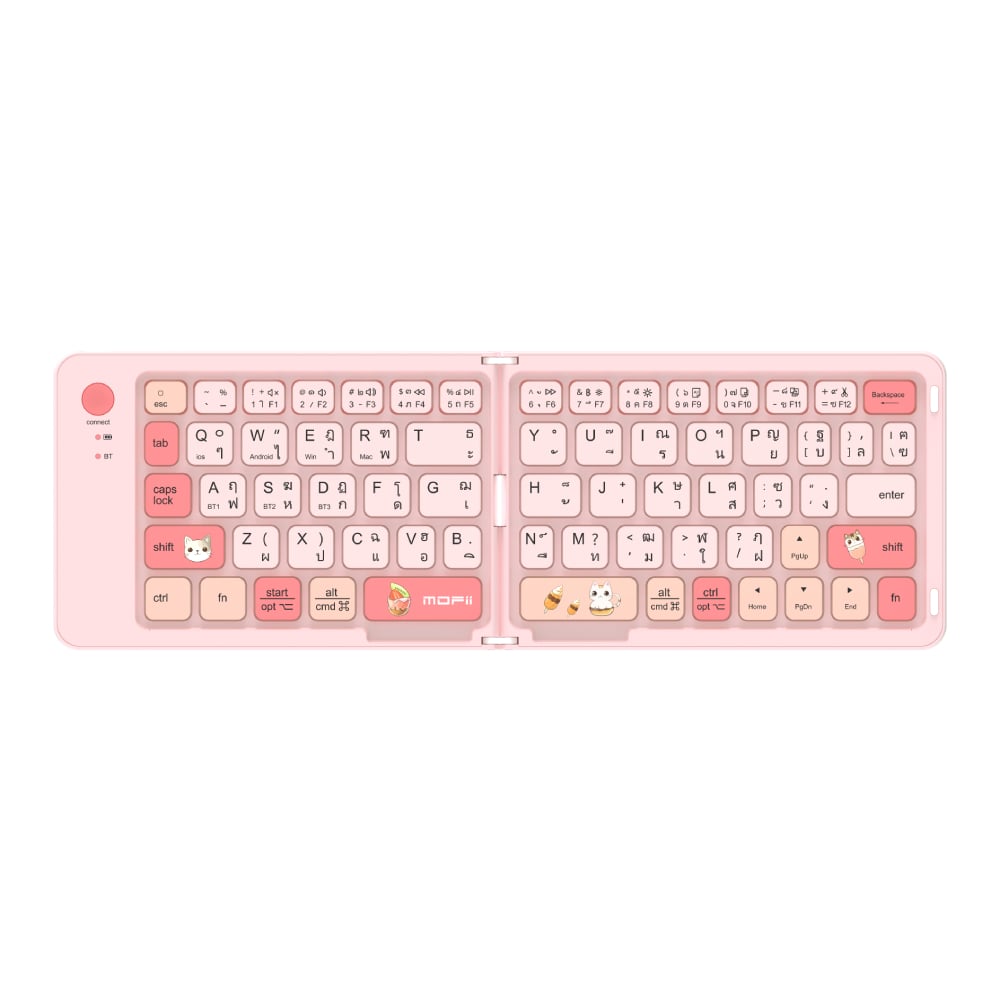 mofii KEYBOARD WIRELESS MOFII Z1 BT FOLDIING PINK (BLUETOOTH) — product image 1