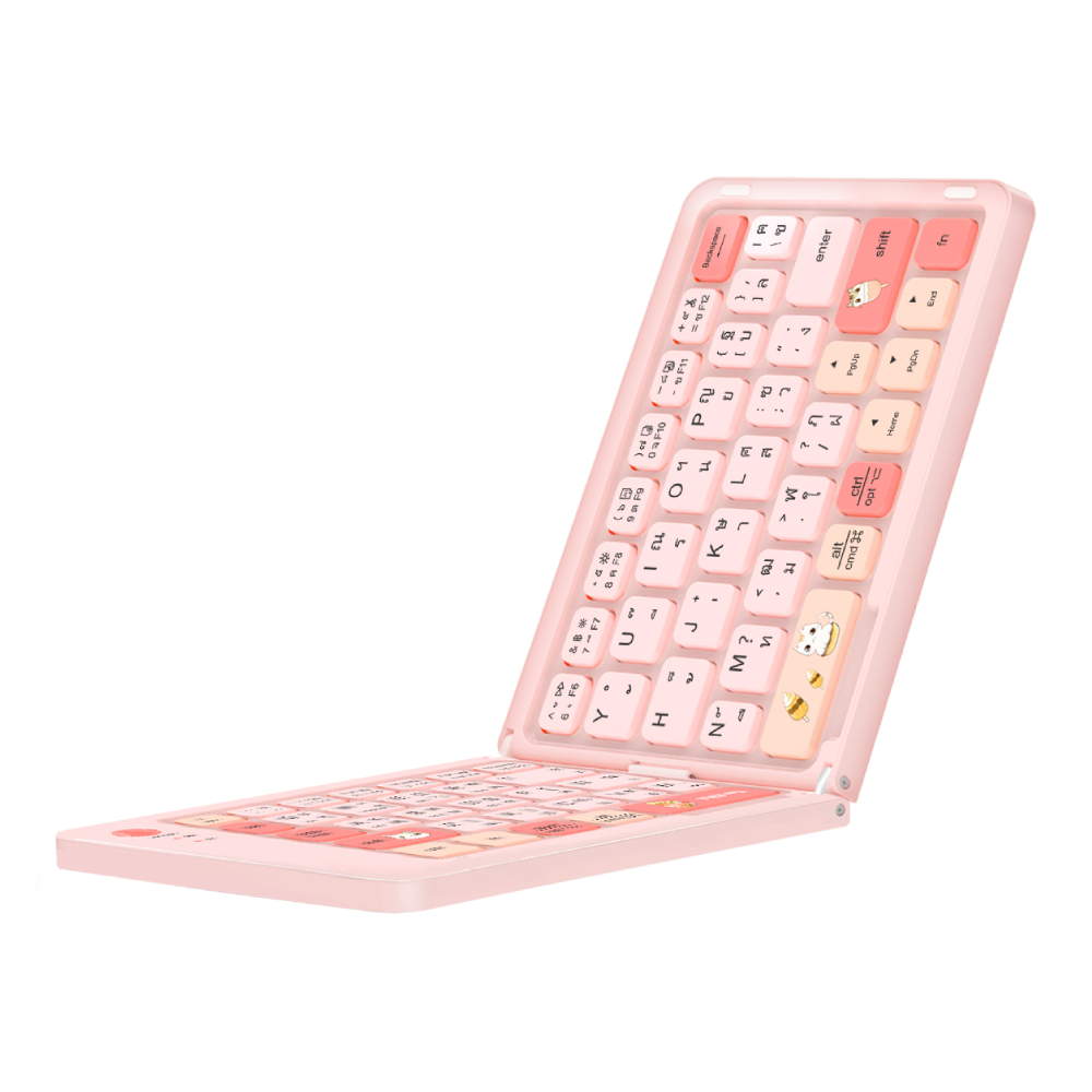 KEYBOARD WIRELESS MOFII Z1 BT FOLDIING PINK (BLUETOOTH) thumbnail 2