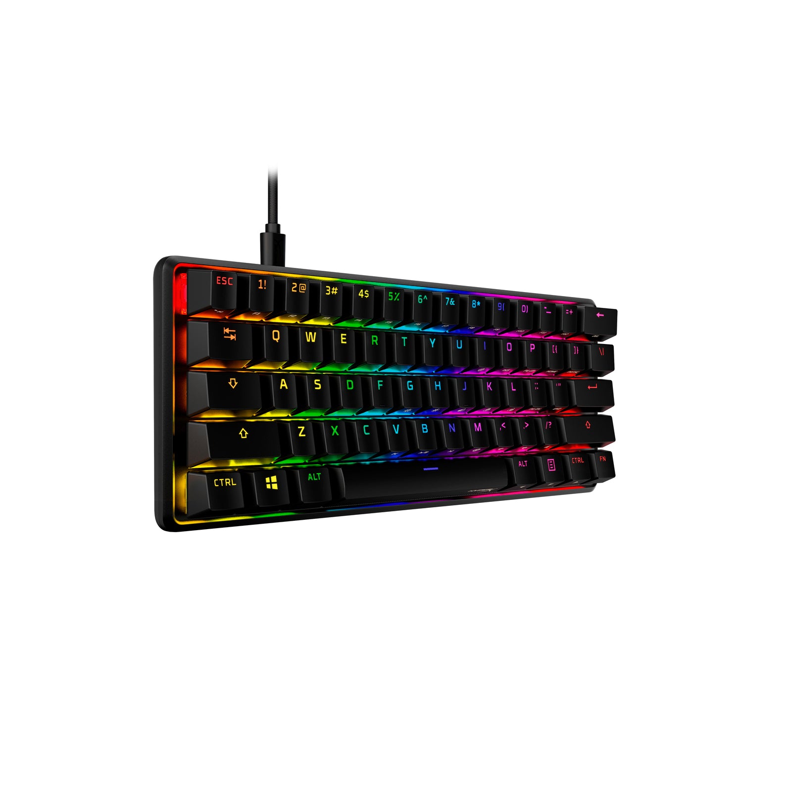 KEYBOARD HYPERX ALLOY ORIGINS 60 /EN (AQUA TACTILE SWITCH คีย์บอร์ด) thumbnail 2