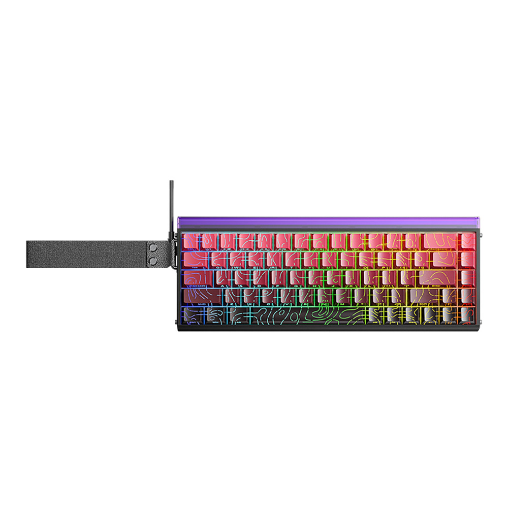 aula KEYBOARD AULA HERO68HE GRADIENT BLACK RED NEPTUNE (MAGNETIC SWITCH คีย์บอร์ด) — product image 1
