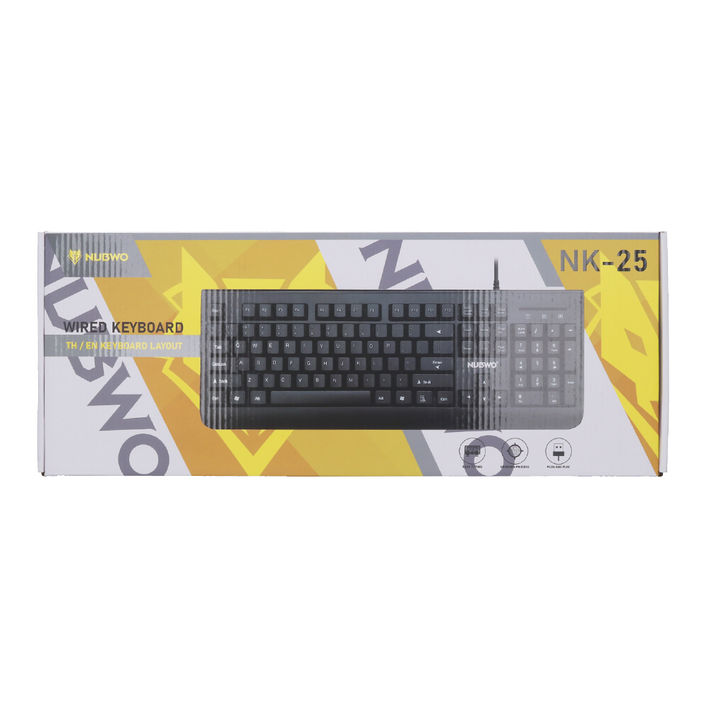 KEYBOARD NUBWO NK25 AZALIA BLACK thumbnail 3