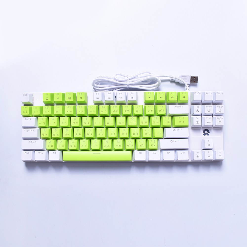 oker KEYBOARD OKER K425 WHITE GREEN (BLUE SWITCH คีย์บอร์ด) — product image 1