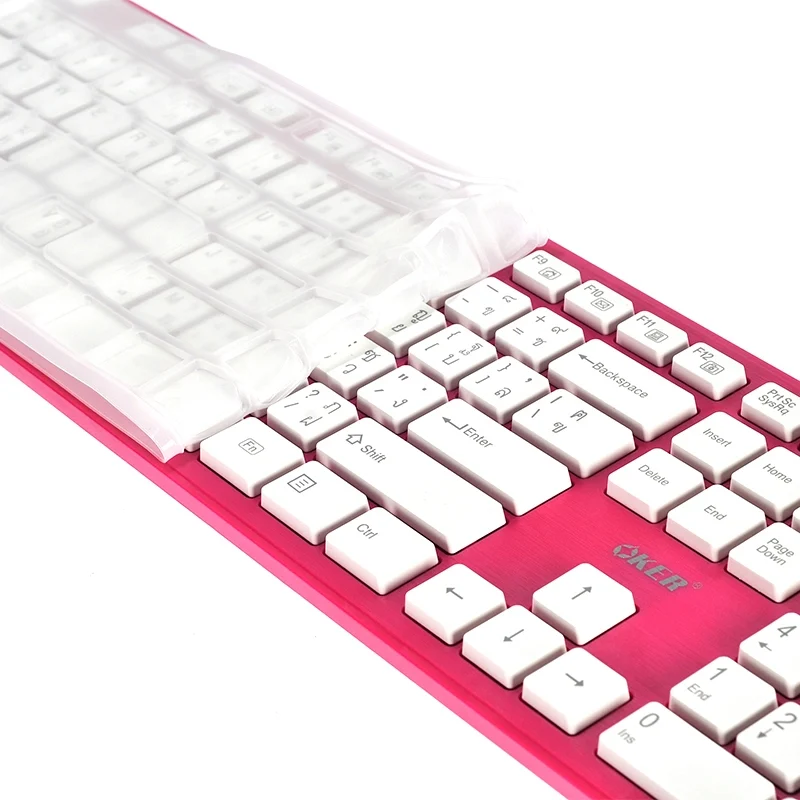KEYBOARD OKER KB518 RED thumbnail 3