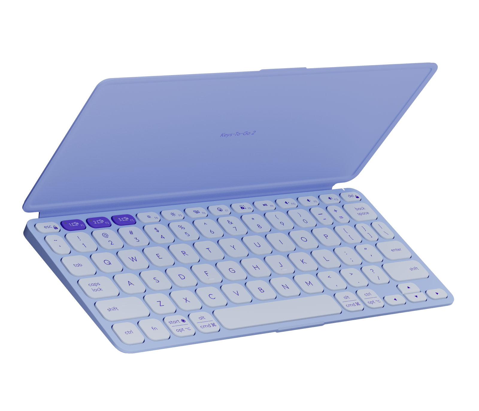 logitech KEYBOARD WIRELESS LOGITECH KEYS TO GO 2 ULTRA SLIM LILAC (BLUETOOTH) — product image 1