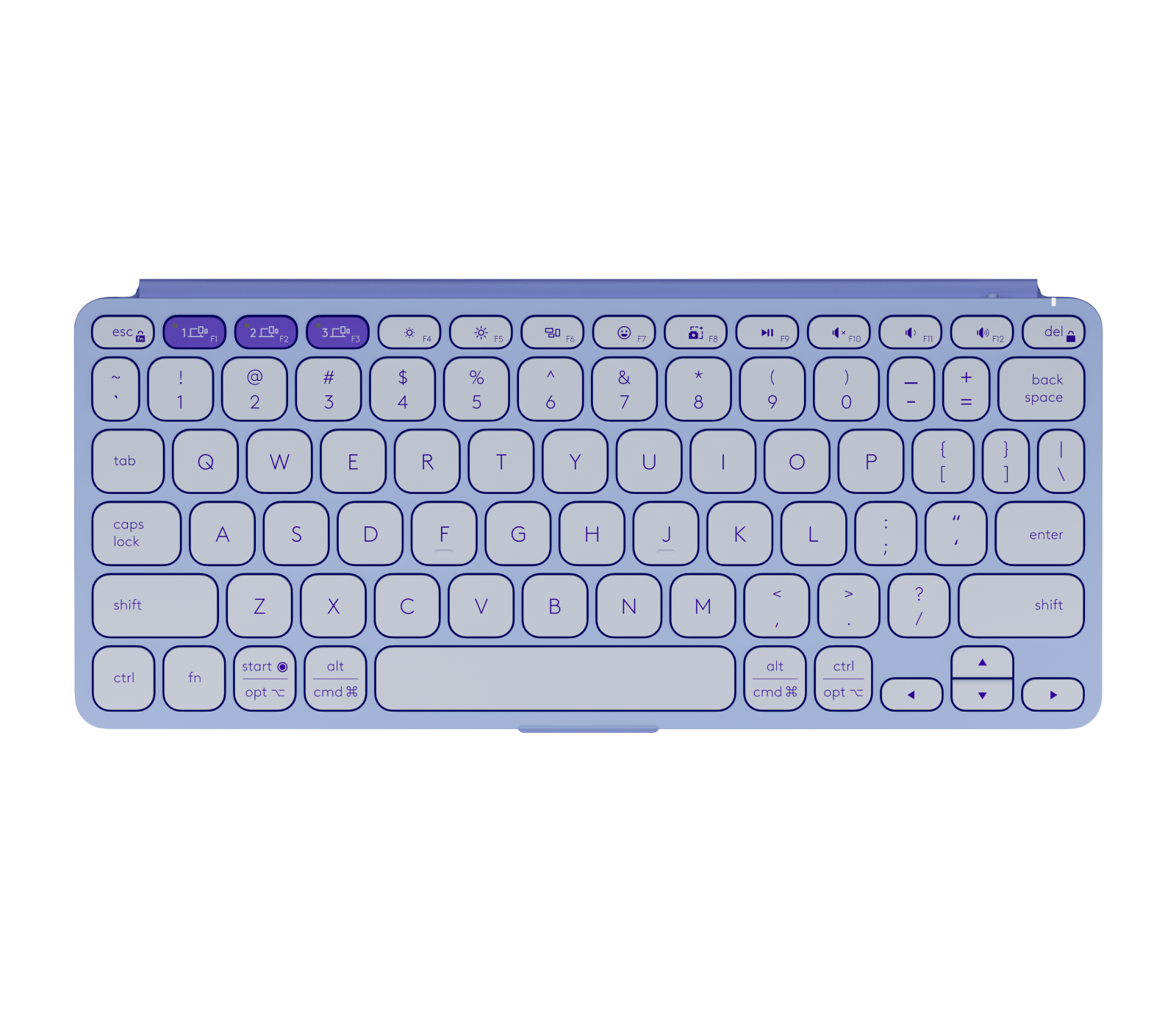 KEYBOARD WIRELESS LOGITECH KEYS TO GO 2 ULTRA SLIM LILAC (BLUETOOTH) thumbnail 2
