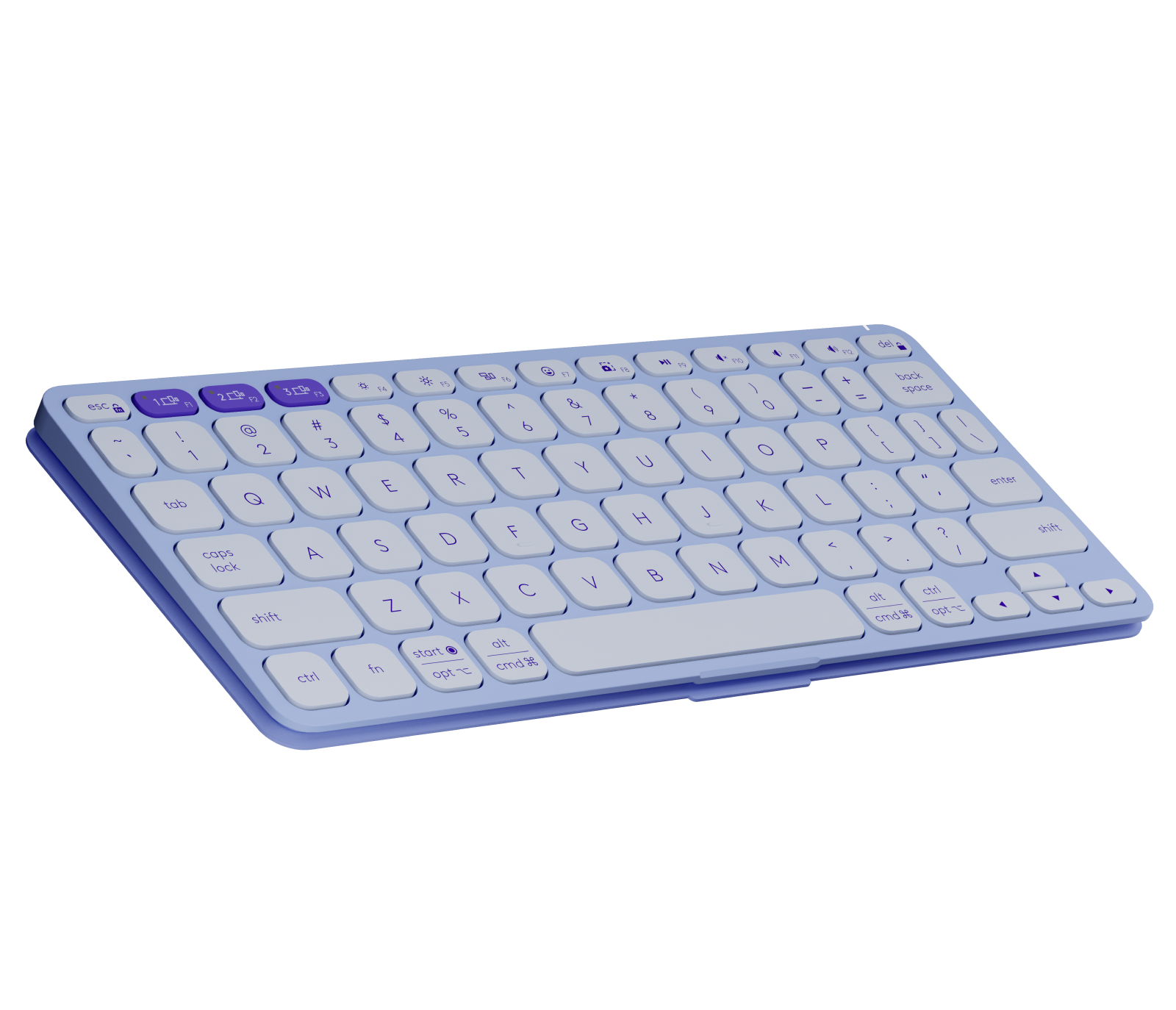 KEYBOARD WIRELESS LOGITECH KEYS TO GO 2 ULTRA SLIM LILAC (BLUETOOTH) thumbnail 5