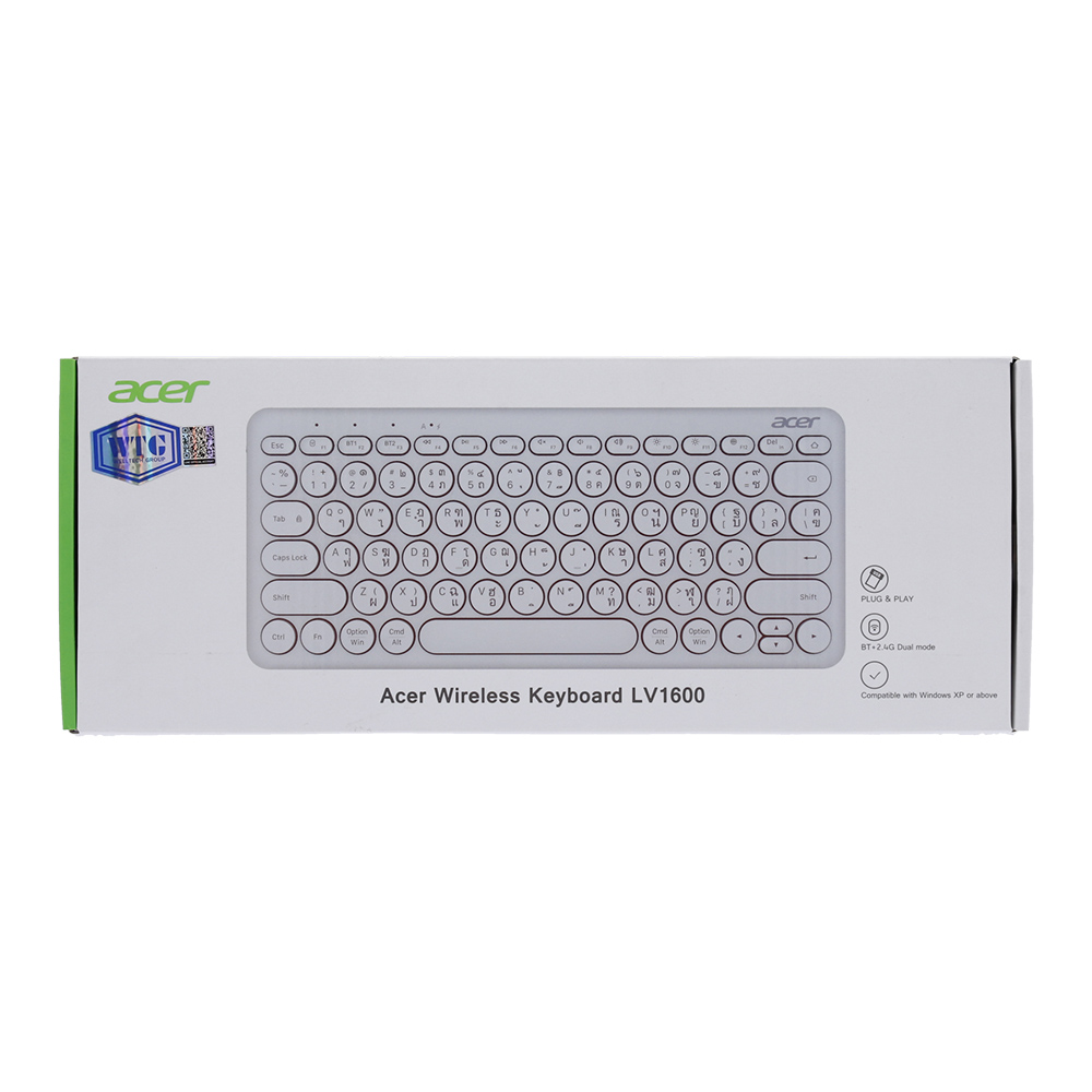 KEYBOARD WIRELESS ACER LV1600 GRAY (BLUETOOTH) thumbnail 5