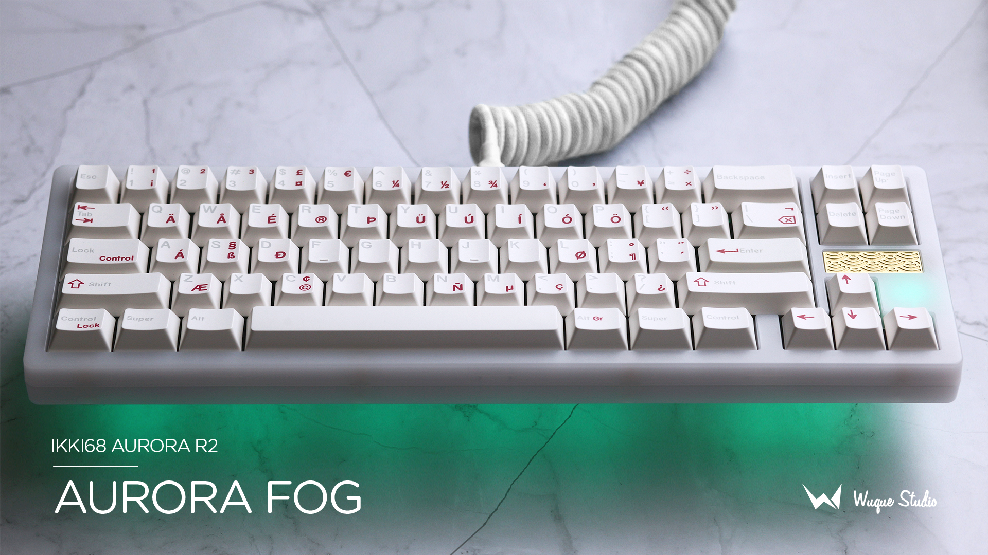 wuque KEYBOARD WIRELESS BLUETOOTH WUQUE STUDIO IKKI68 AURORA R2 AURORA FOG (EN) — product image 1