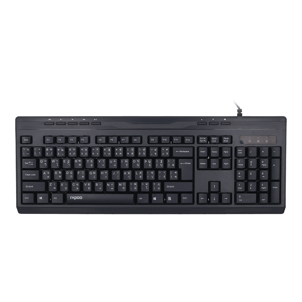 rapoo KEYBOARD RAPOO NK2400 BLACK — product image 1