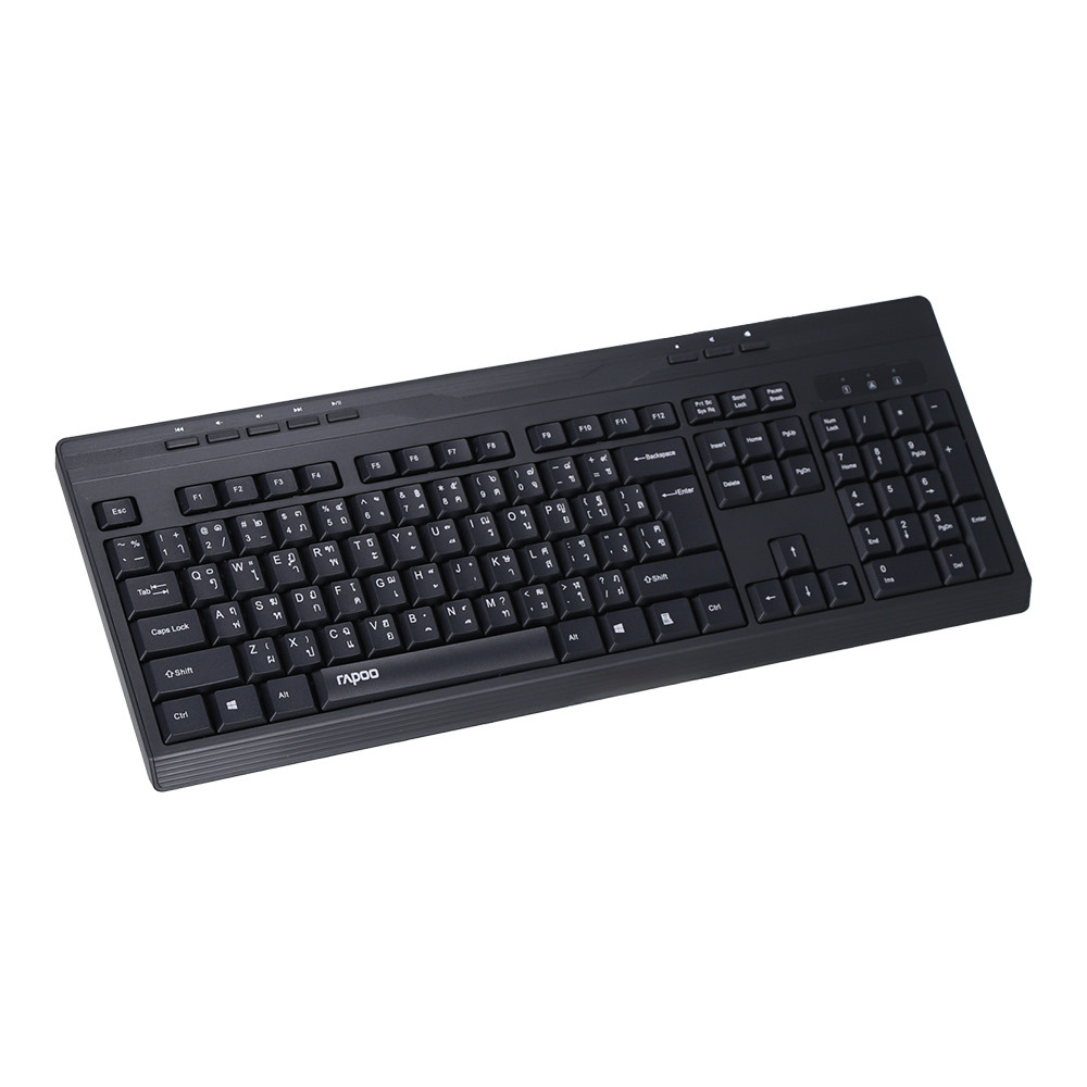 KEYBOARD RAPOO NK2400 BLACK thumbnail 2