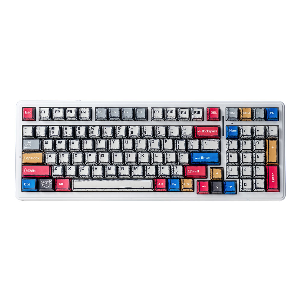 aula KEYBOARD WIRELESS BLUETOOTH AULA F99 COMICS (GRAYWOOD SWITCH คีย์บอร์ด) — product image 1