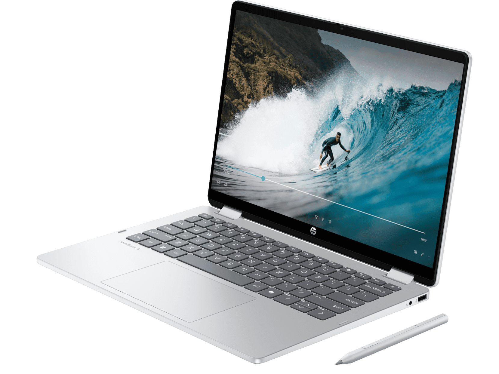 Notebook HP OmniBook 5 14-km0009TU (Glacier Silver) thumbnail 2