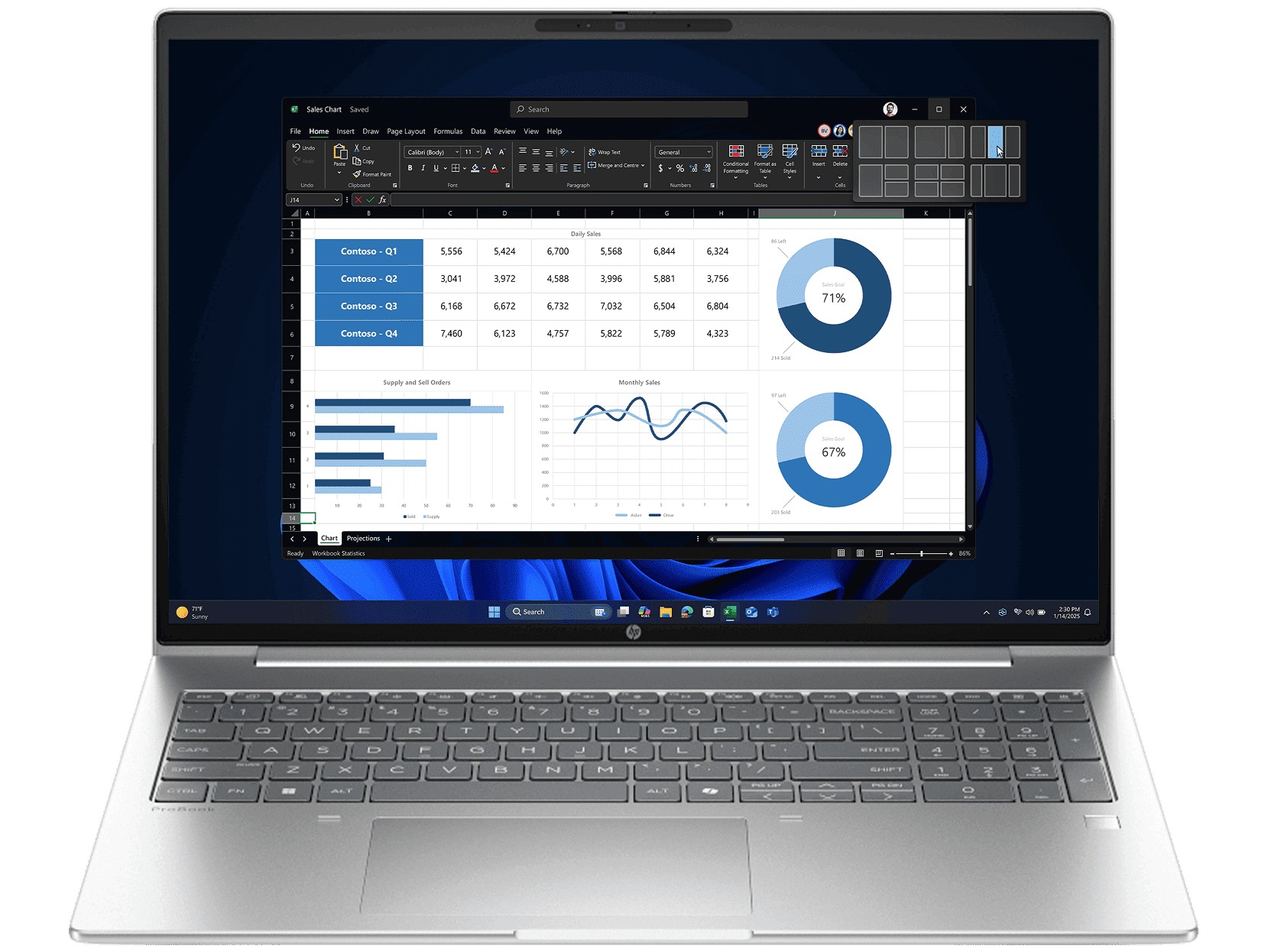 hp Notebook HP ProBook 4 G1i D64C2PT#AKL (Pike Sillver) — product image 1