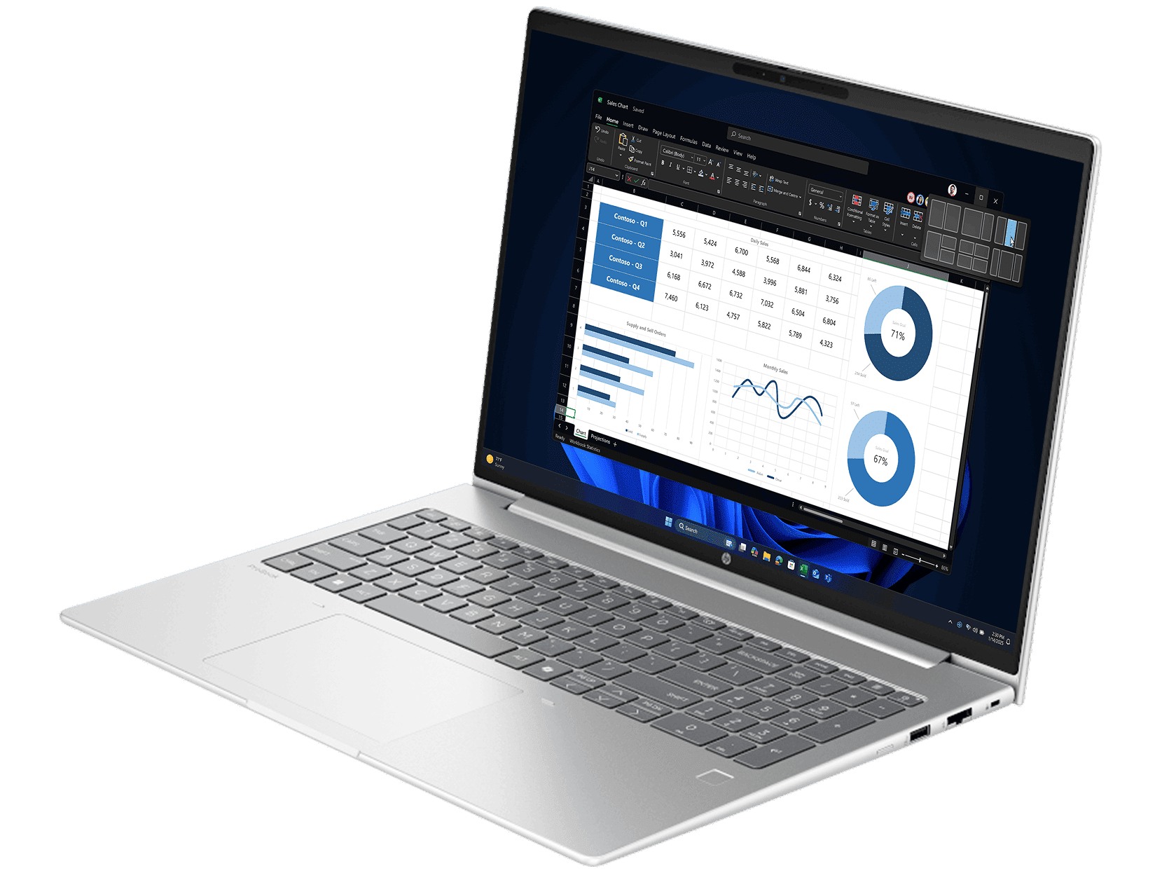Notebook HP ProBook 4 G1i D64C2PT#AKL (Pike Sillver) thumbnail 2
