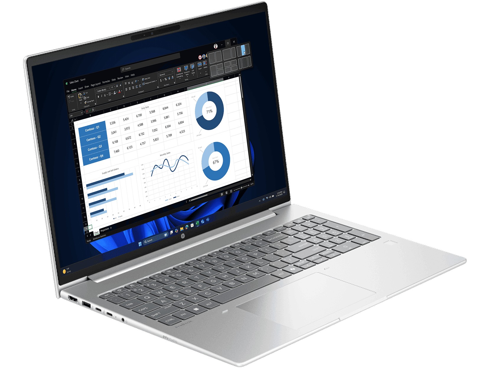 Notebook HP ProBook 4 G1i D64C2PT#AKL (Pike Sillver) thumbnail 3