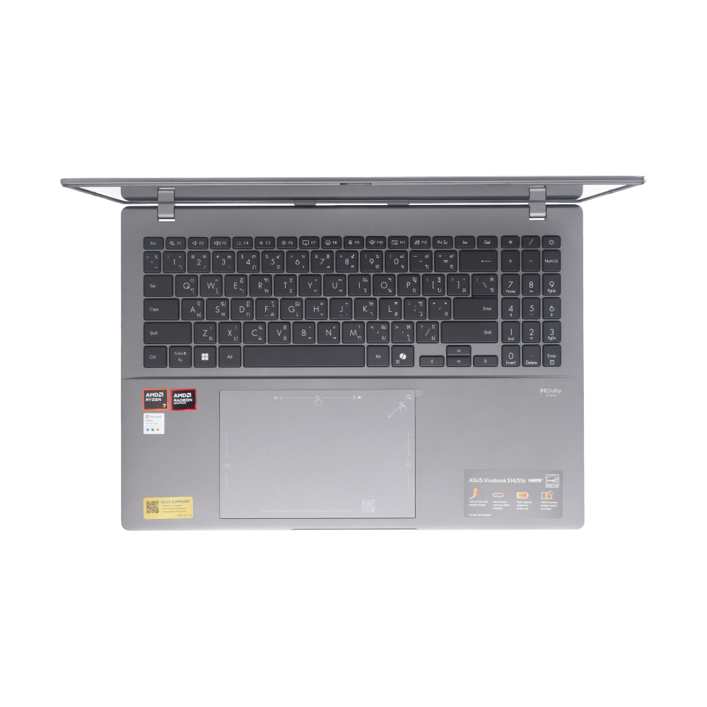 Notebook Asus Vivobook S16 D3607HA-OLED756WA (Matte Gray) thumbnail 4