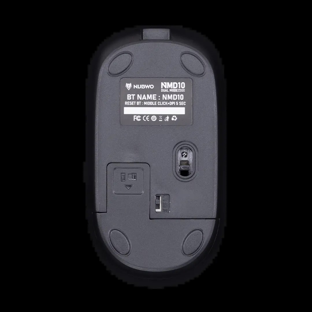 nubwo MOUSE WIRELESS NUBWO NMD10 BLACK (BLUETOOTH / SILENT) — product image 1