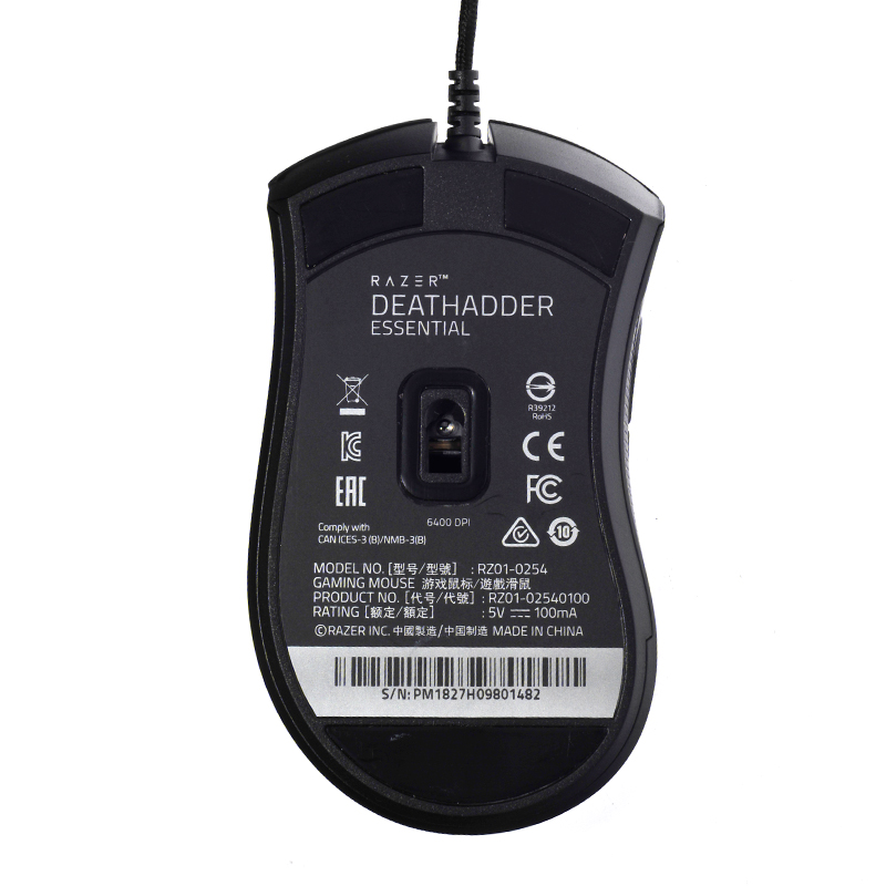MOUSE RAZER DEATHADDER ESSENTIAL BLACK (เมาส์สาย) thumbnail 4